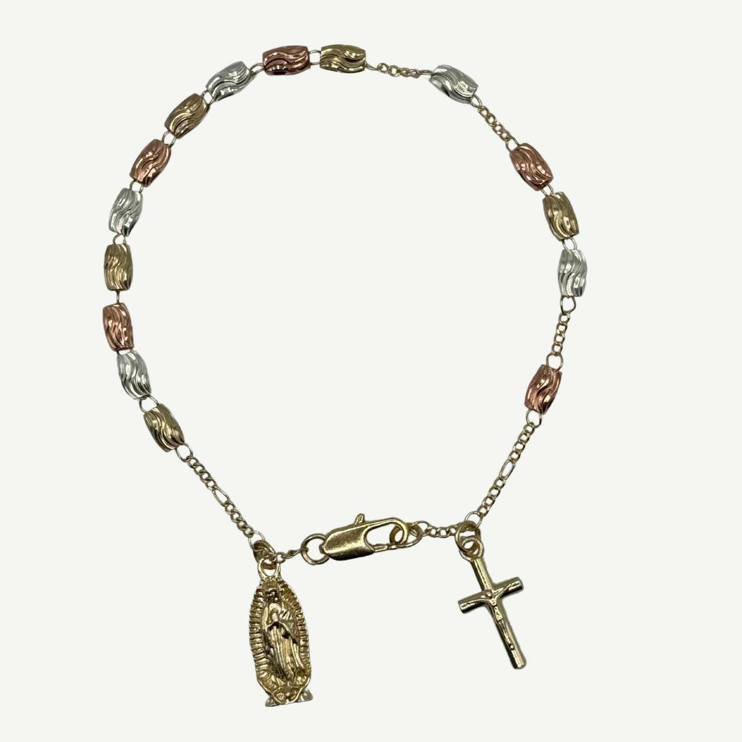 Three Toned Rosary Bracelet