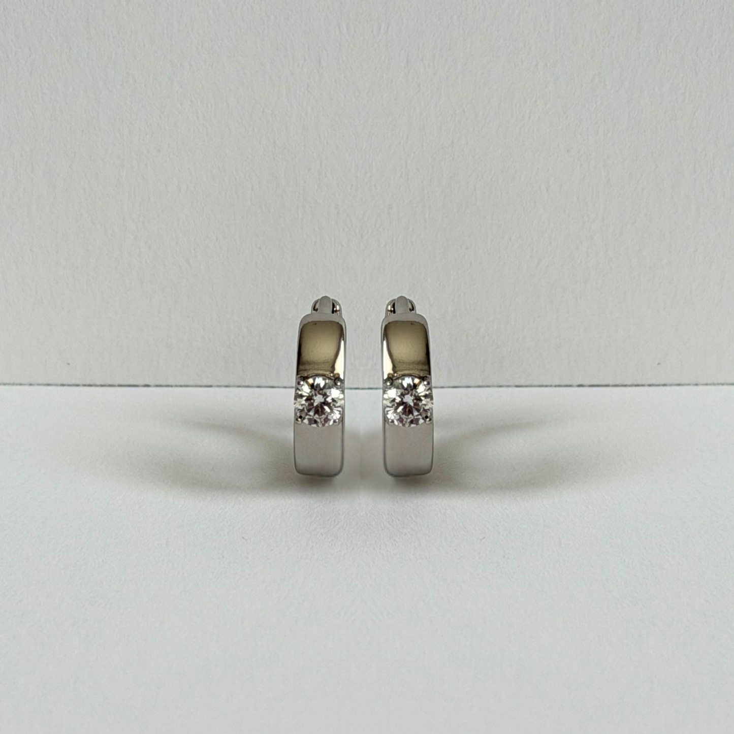 Silver Huggie Hoops