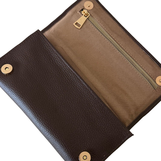 Leather Jewelry Travel Case- Cafe