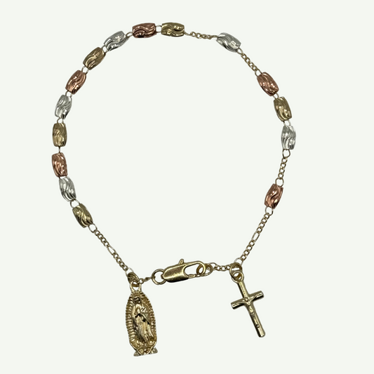 Three Toned Rosary Bracelet