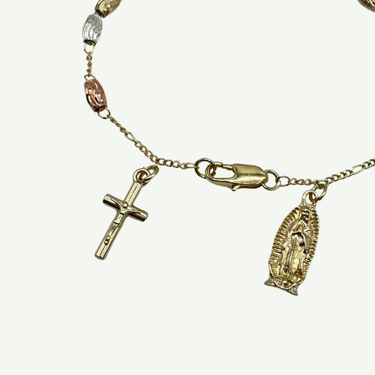 Three Toned Rosary Bracelet