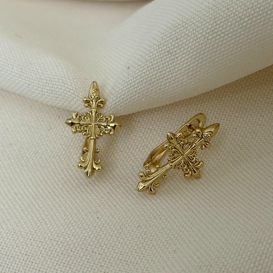 Devoted Cross Earrings