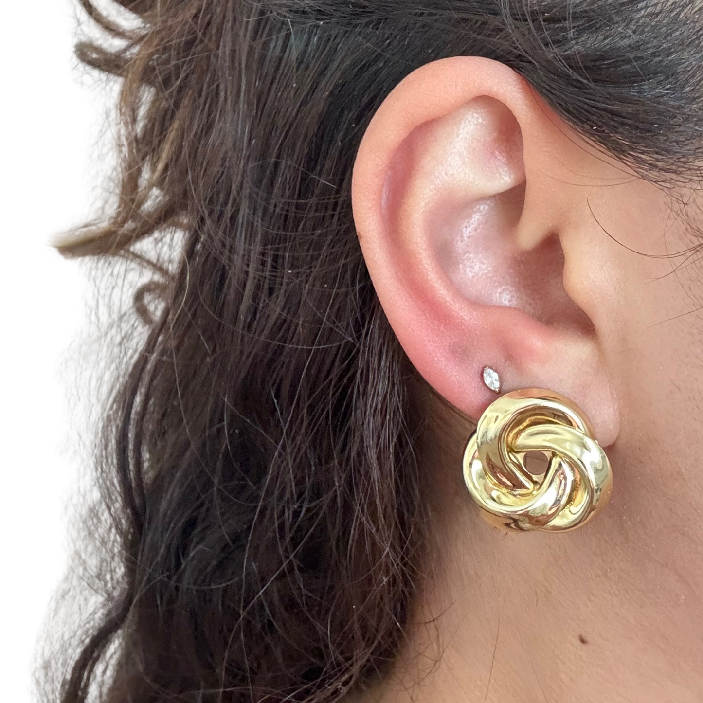Bold Triangle Knot Earrings