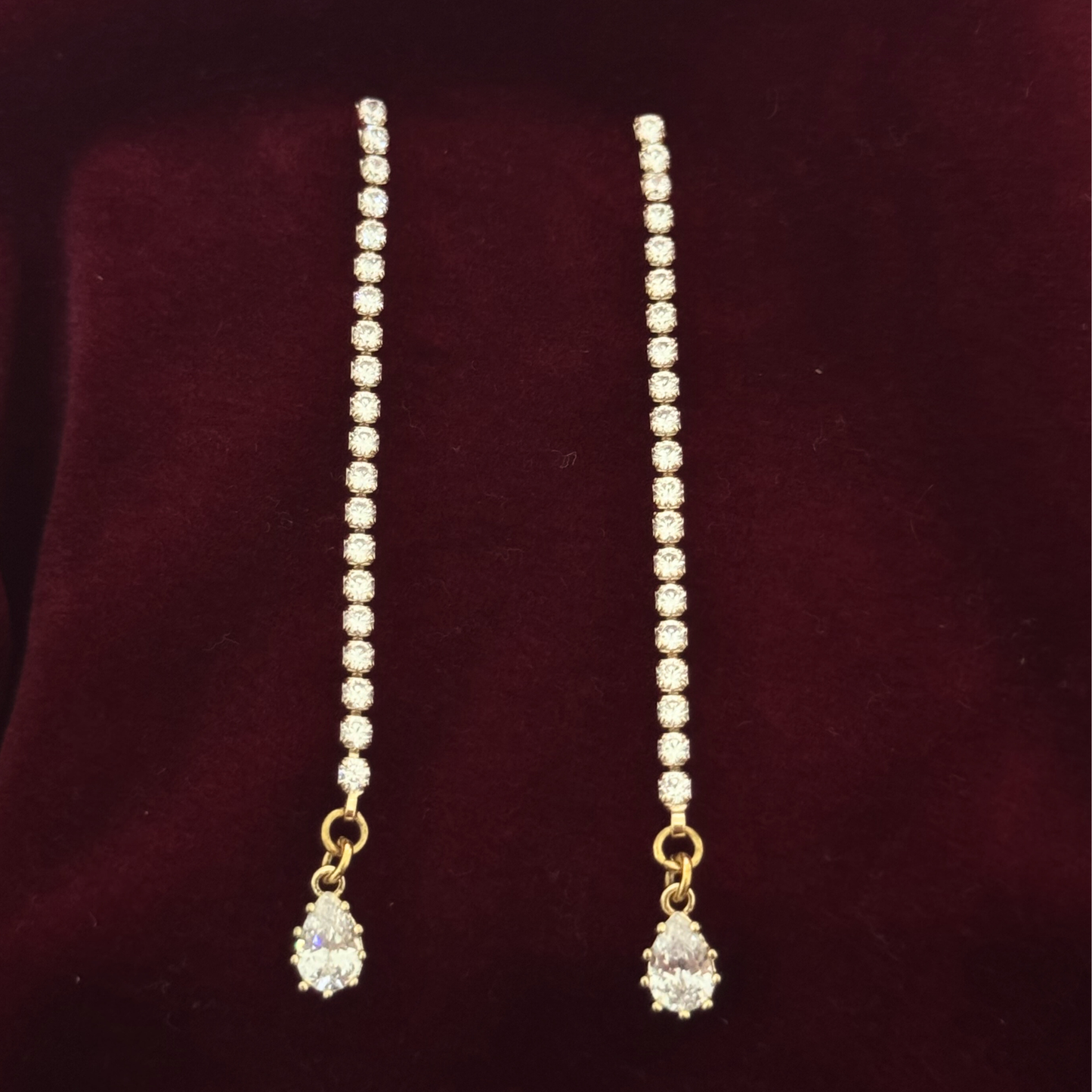 Tennis Drop Earrings