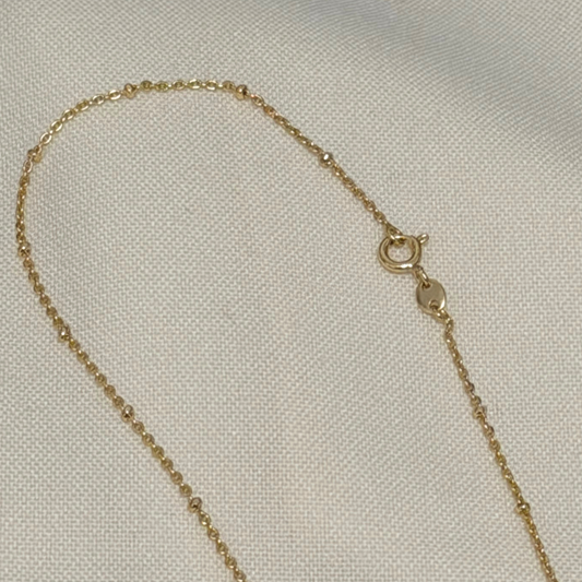Gold filled necklace with lobster clasp