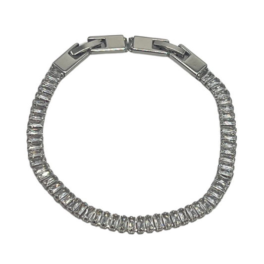 Classic Silver Tennis Bracelet