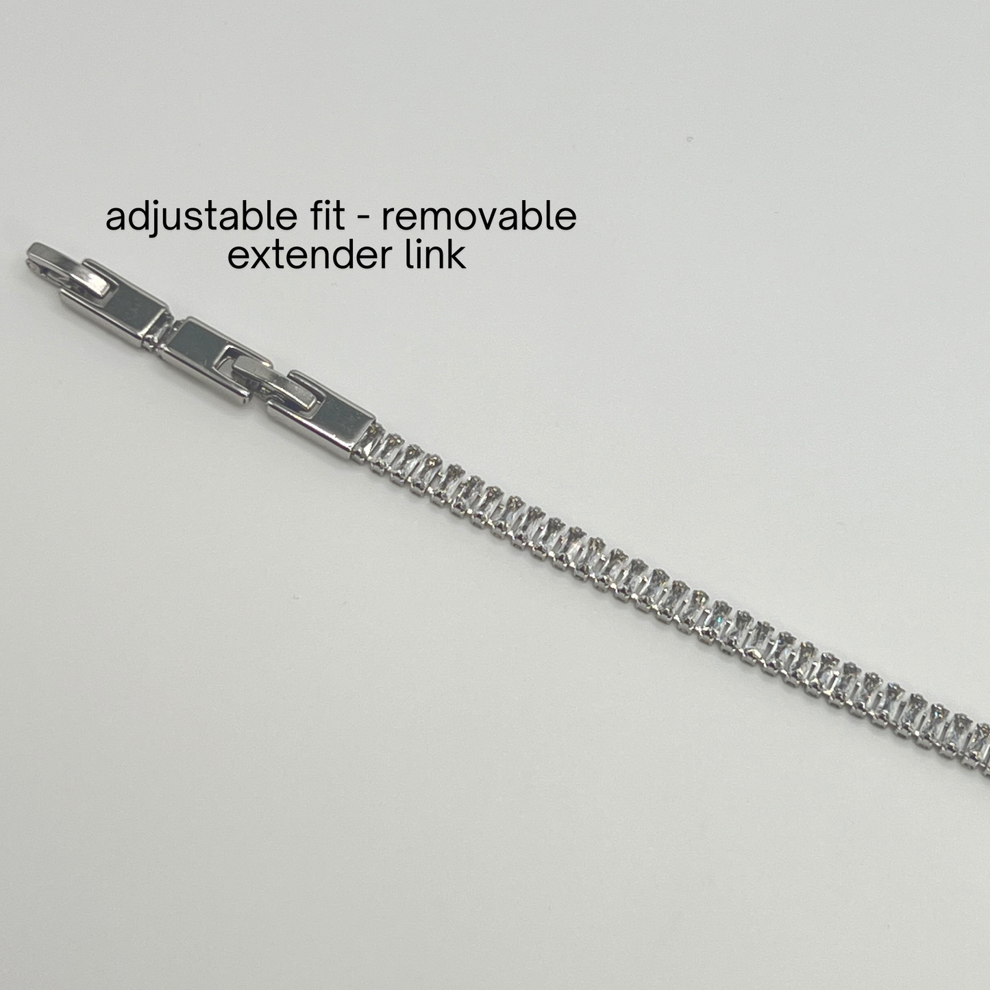 Classic Silver Tennis Bracelet