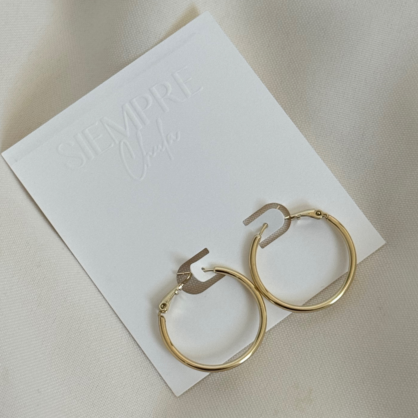 Midi Thin Hoops